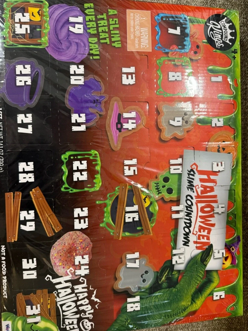Halloween Slime Countdown Calendar